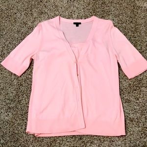 Talbots short sleeve cardigan with shell